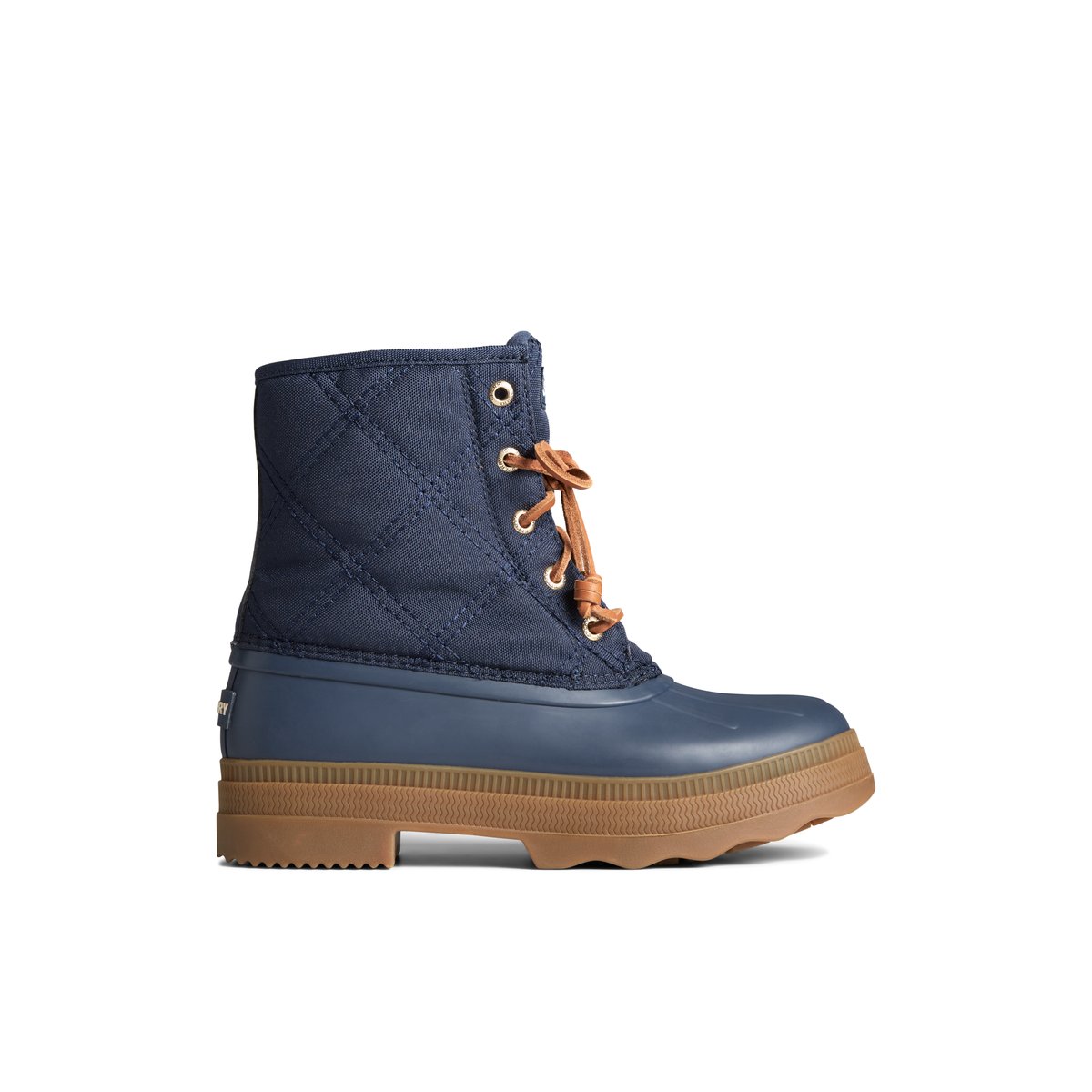Saltwater 2.0 Textile Duck Boot Navy Women s Duck Rain Boots Sperry US